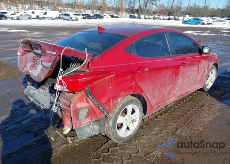 2012 Hyundai Elantra Gls (Ulsan Plant) z USA, uszkodzony, nr VIN KMHDH4AE0CU438649